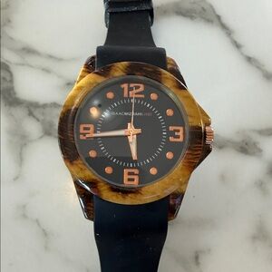 Isaac Mizrahi Live tortoise shell women’s wristwatch